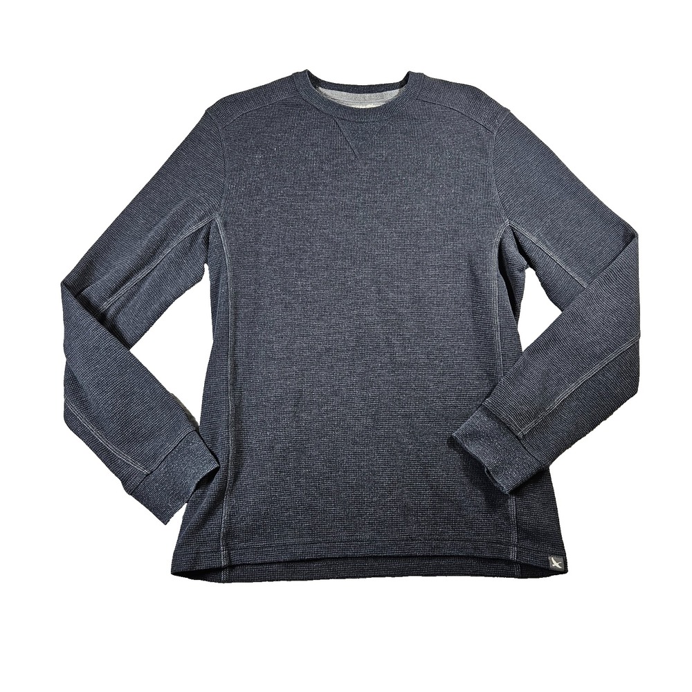 Eddie Bauer Men's Sz M Blue Gray Long Sleeve Comfortable Casual‎ Thermal Shirt